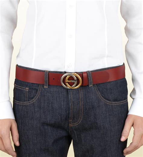 red gucci belt for men